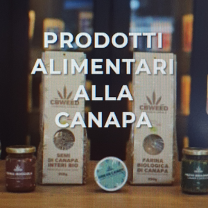 PRODOTTI ALIMENTARI ALLA CANAPA